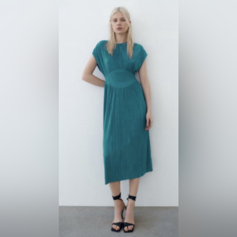 Zara Pleated Mici Dress